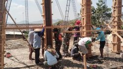 TNI dan Warga Bahu-Membahu Bangun Masjid Al Husayn, Semangat Gotong Royong Menguat di Ngluyu