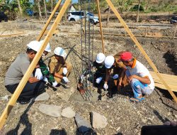 TIGA TAHUN MENANTI, AKHIRNYA MASJID AL HUSAYN MULAI DIBANGUN! DANDIM 0810/NGANJUK LETAKKAN BATU PERTAMA DI BOGORJO
