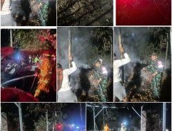DITINGGAL ISHOMA, PENYULINGAN MINYAK CENGKEH DILALAP API — BANGUNAN DAN BAHAN BAKU LUDES TERBAKAR