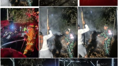 DITINGGAL ISHOMA, PENYULINGAN MINYAK CENGKEH DILALAP API — BANGUNAN DAN BAHAN BAKU LUDES TERBAKAR