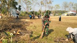 BABINSA DESA KUNCIR BERSAMA WARGA LAKSANAKAN KERJA BAKTI WUJUDKAN LINGKUNGAN BERSIH DAN SEHAT