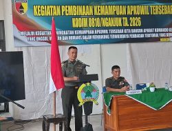 Kodim 0810/Nganjuk Tingkatkan Kemampuan Apkowil Tersebar TA 2026, Wujudkan Aparat Teritorial yang Unggul dan Humanis