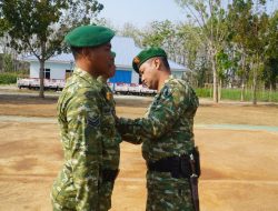 65 Prajurit Kodim 0810/Nganjuk Naik Pangkat, Dandim Tekankan Profesionalisme dan Tanggung Jawab