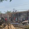 Jaga Semangat Kebersamaan, Babinsa Ngluyu Kawal Pembangunan Masjid Al Huda di Desa Gampeng