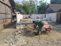 BABINSA KORAMIL 0810/16 SUKOMORO BANTU PEMBANGUNAN RUMAH WARGA DI DESA NGRAMI