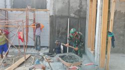 Babinsa Turun Tangan Bangun Masjid, Sertu Gunawan Bersama Warga Wujudkan Rumah Ibadah di Ngluyu